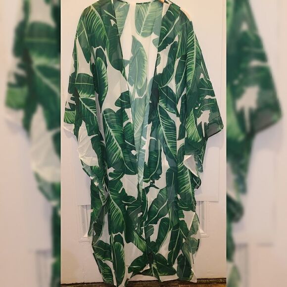 Floral Print Long Kimono Boho Cardigan - Picture 3 of 6